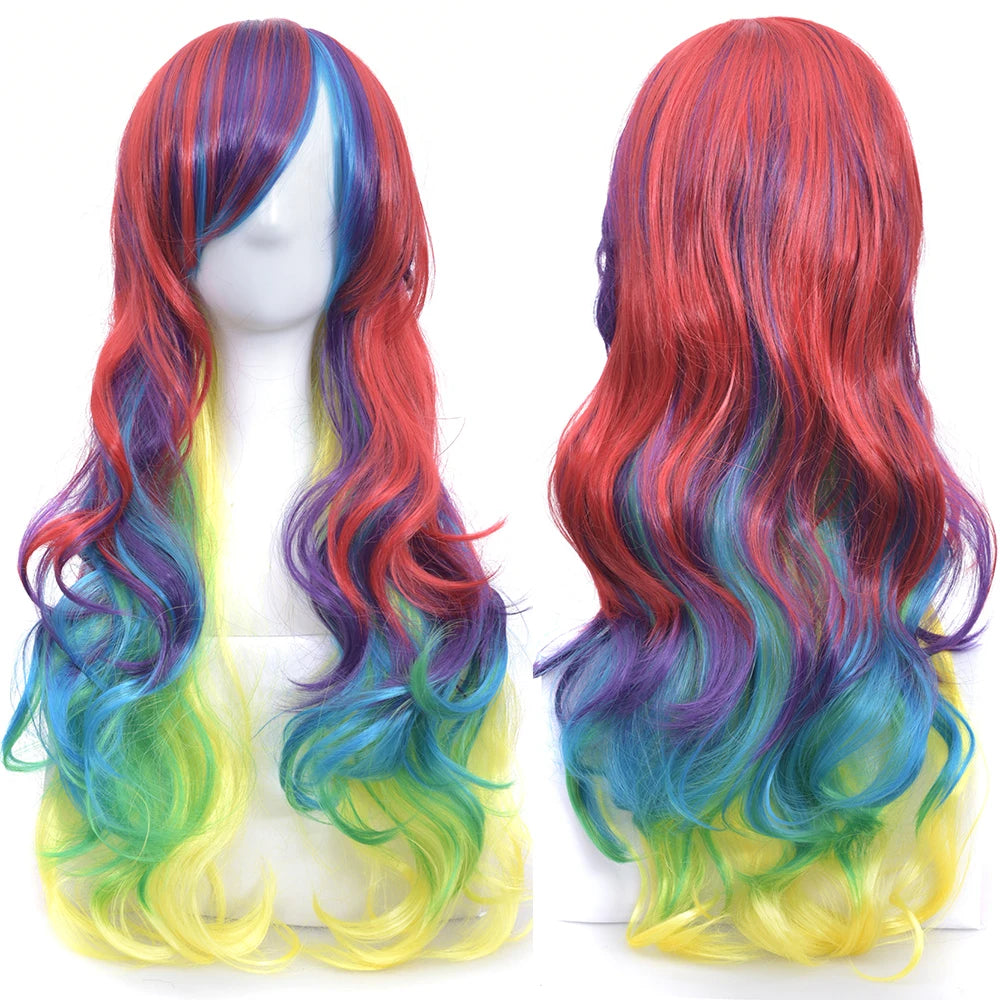 Perruque couleur fantaisie ondulée – Image 16